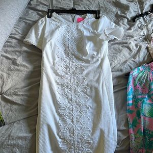 Lilly Pulitzer white lace dress